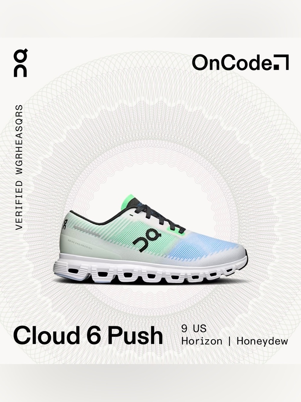 On Running Cloud 6 Push Sneakers — Horizon & Honeydew